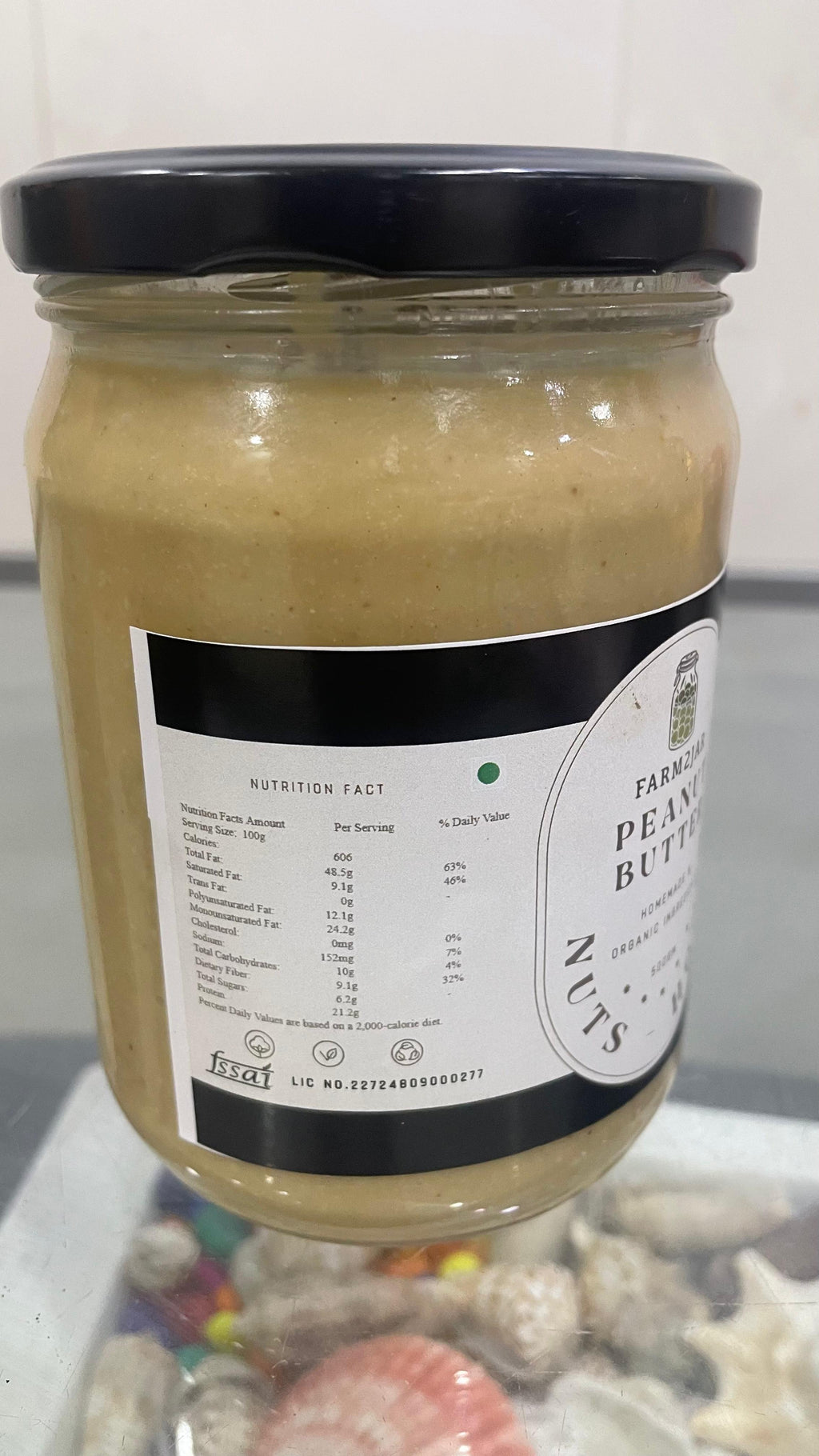 Peanut Butter - Nuts & Honey - Farm2Jar SUGAR FREE - GLUTEN FREE