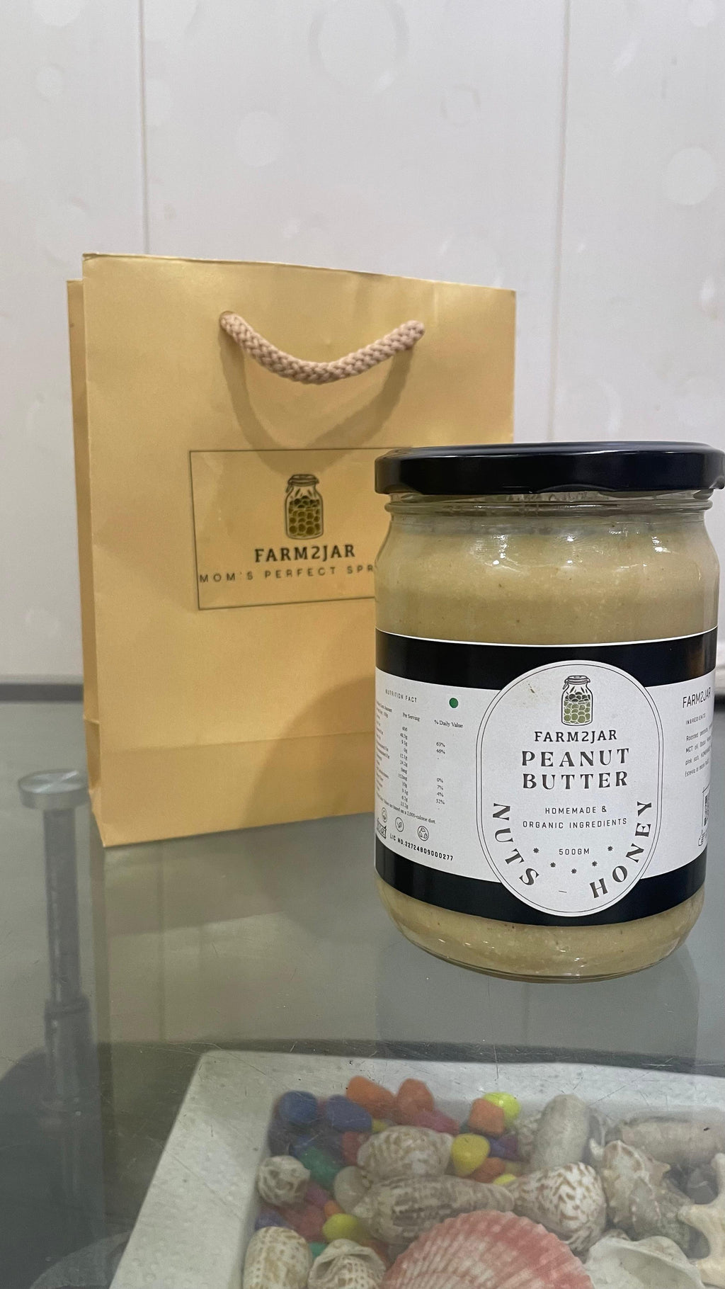 Peanut Butter - Nuts & Honey - Farm2Jar SUGAR FREE - GLUTEN FREE