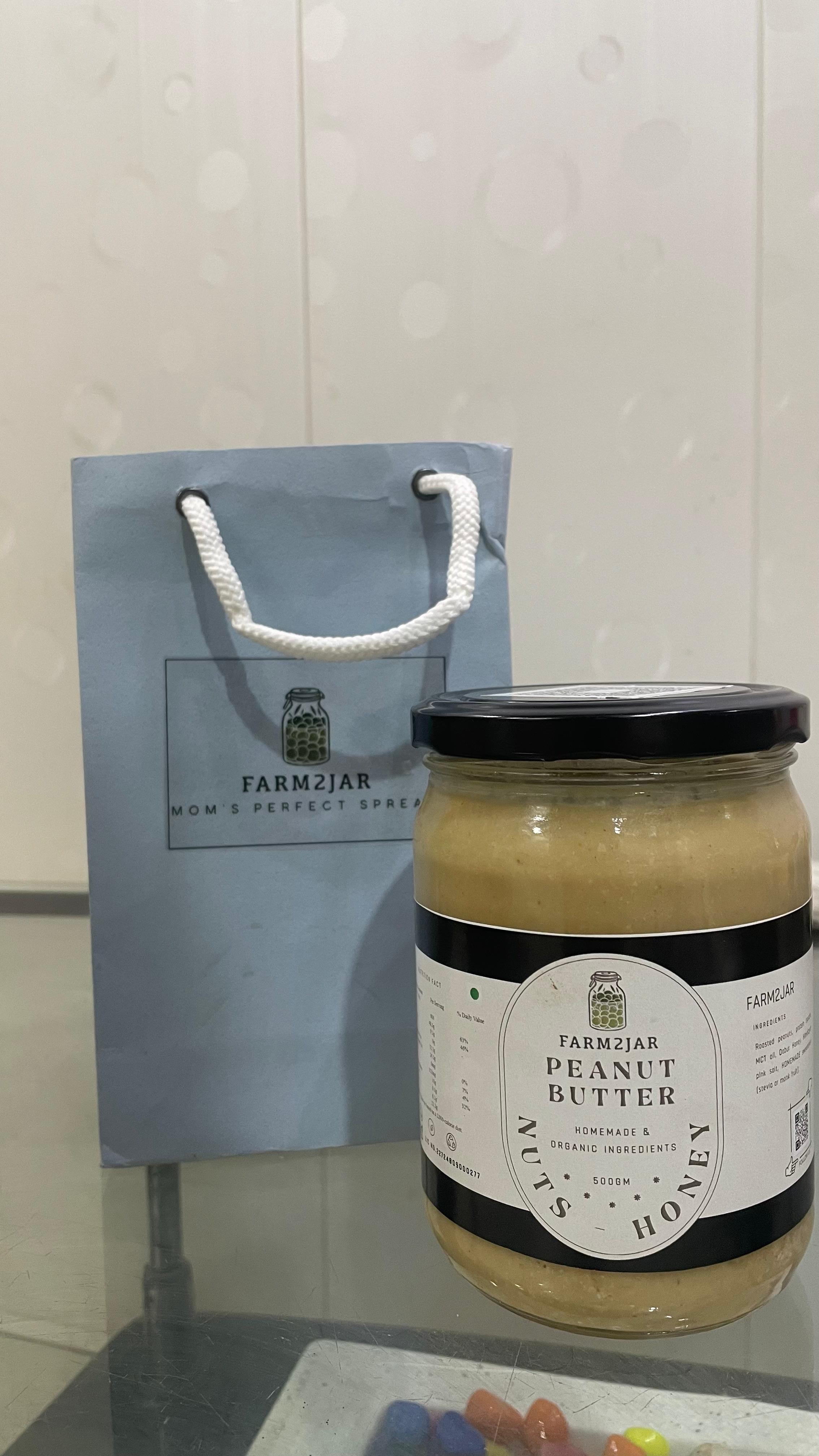 Peanut Butter - Nuts & Honey - Farm2Jar SUGAR FREE - GLUTEN FREE