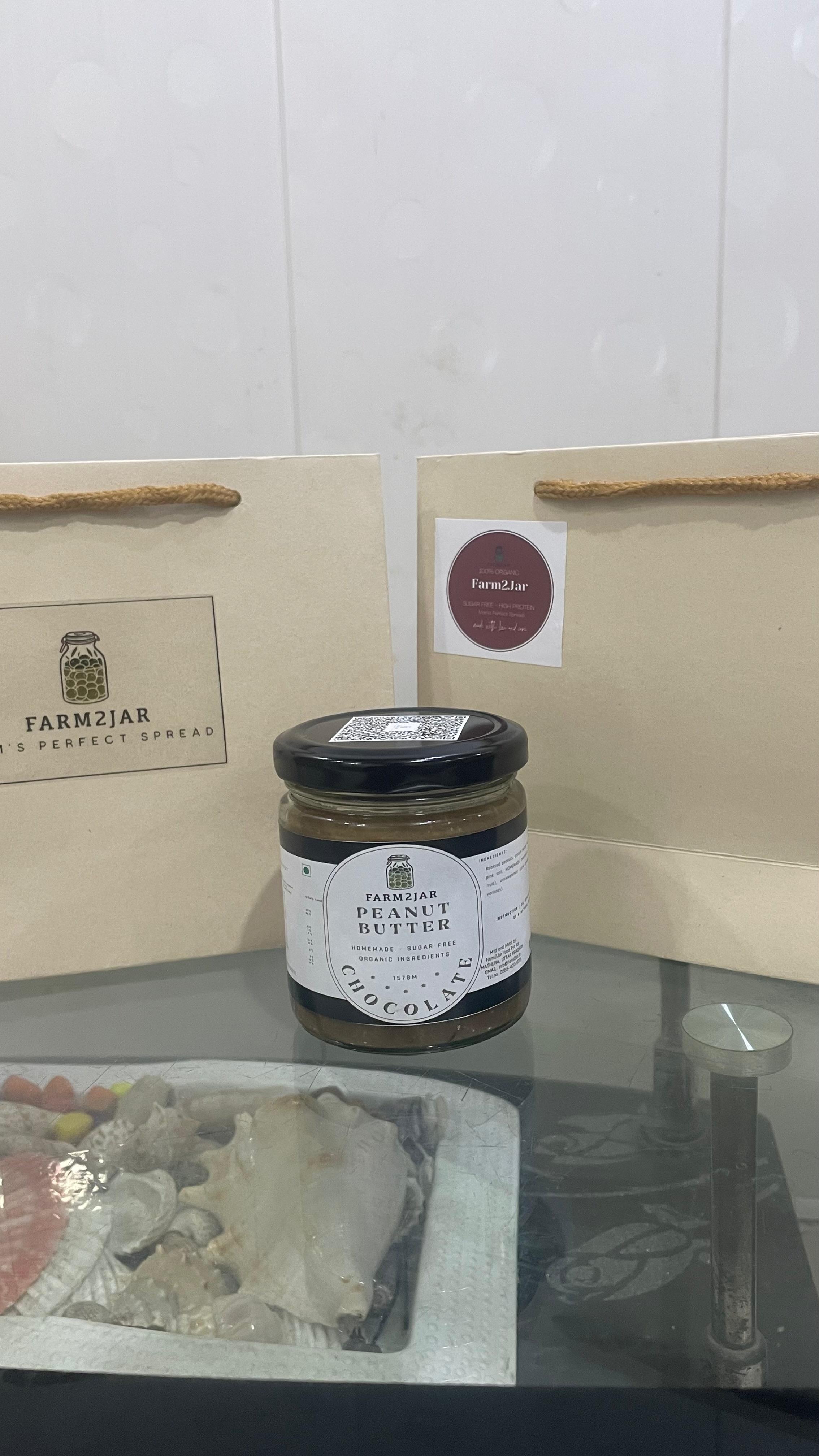 Peanut Butter - Chocolate - Farm2Jar SUGAR FREE - GLUTEN FREE