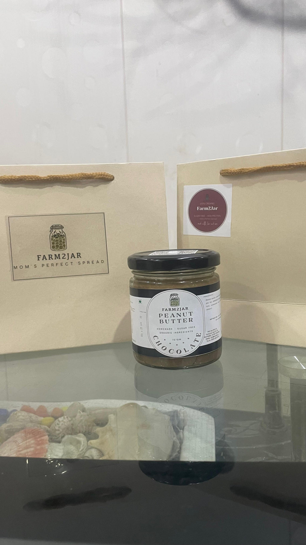 Peanut Butter - Chocolate - Farm2Jar SUGAR FREE - GLUTEN FREE