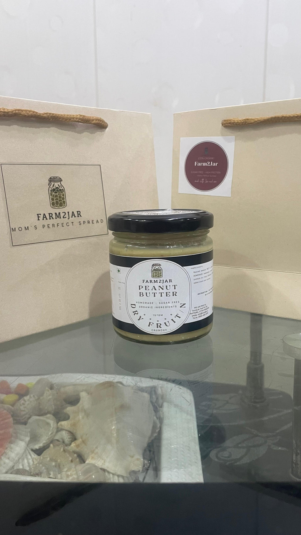 Peanut Butter - Dry Fruit & Nuts - Honey - Farm2Jar SUGAR FREE