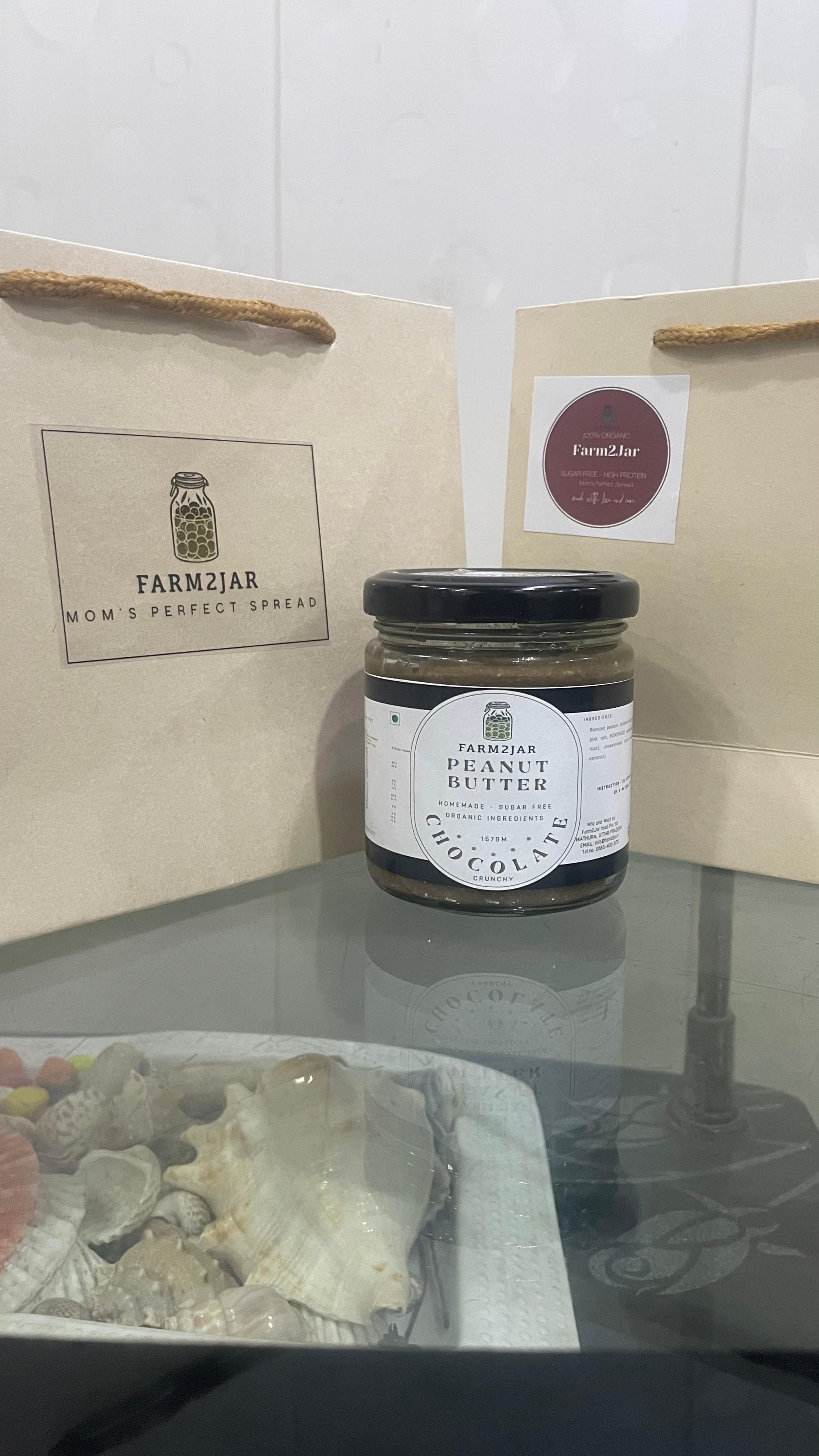 Peanut Butter - Chocolate - Farm2Jar SUGAR FREE - GLUTEN FREE